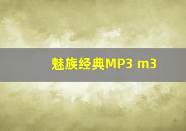 魅族经典MP3 m3